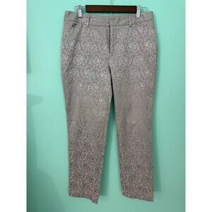 Coldwater Creek Natural Fit Jacquard Dress Pants Beige Size 8